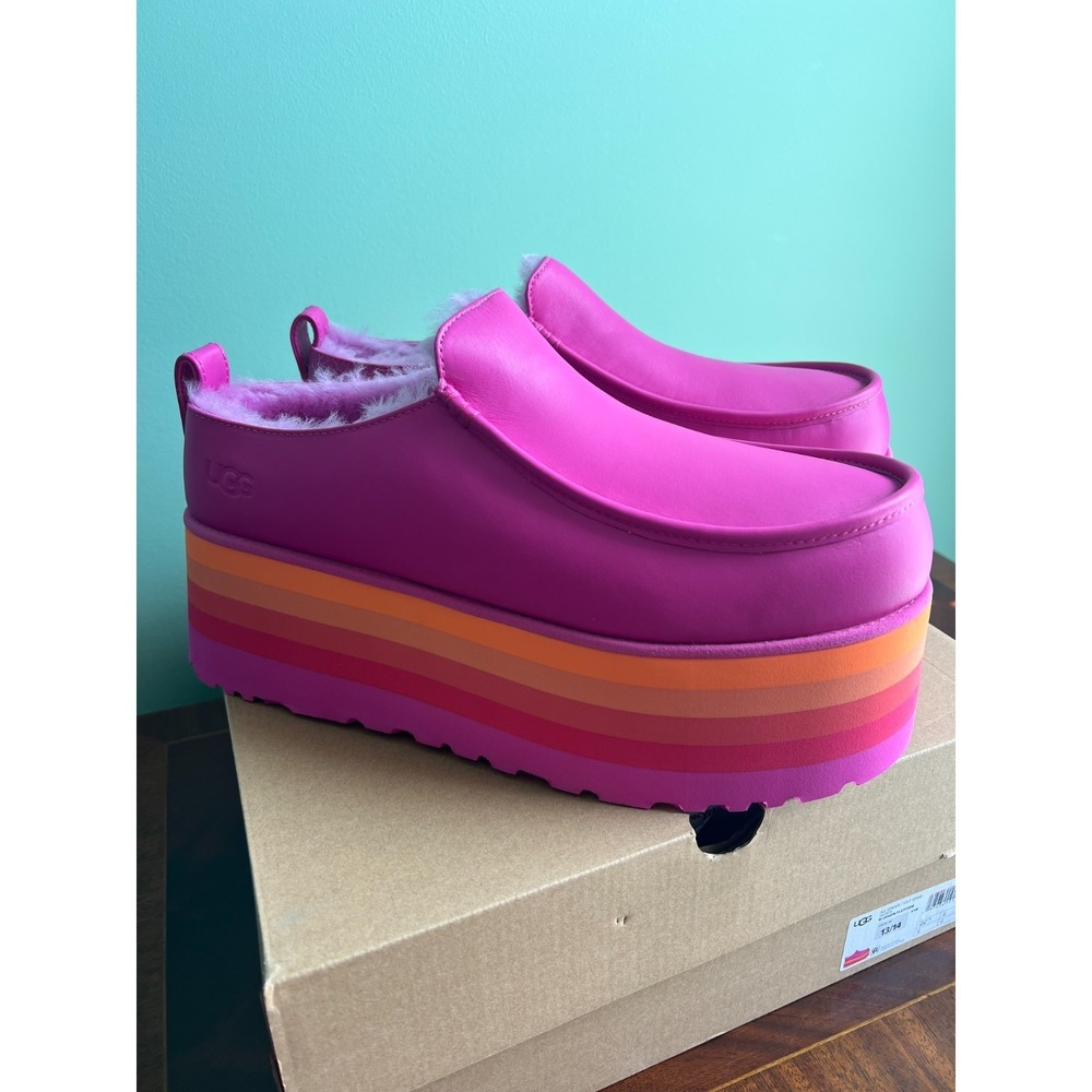 UGG Urseen‎ Platform Raspberry All Gender M13/W14 Rainbow Festival Shoes NEW